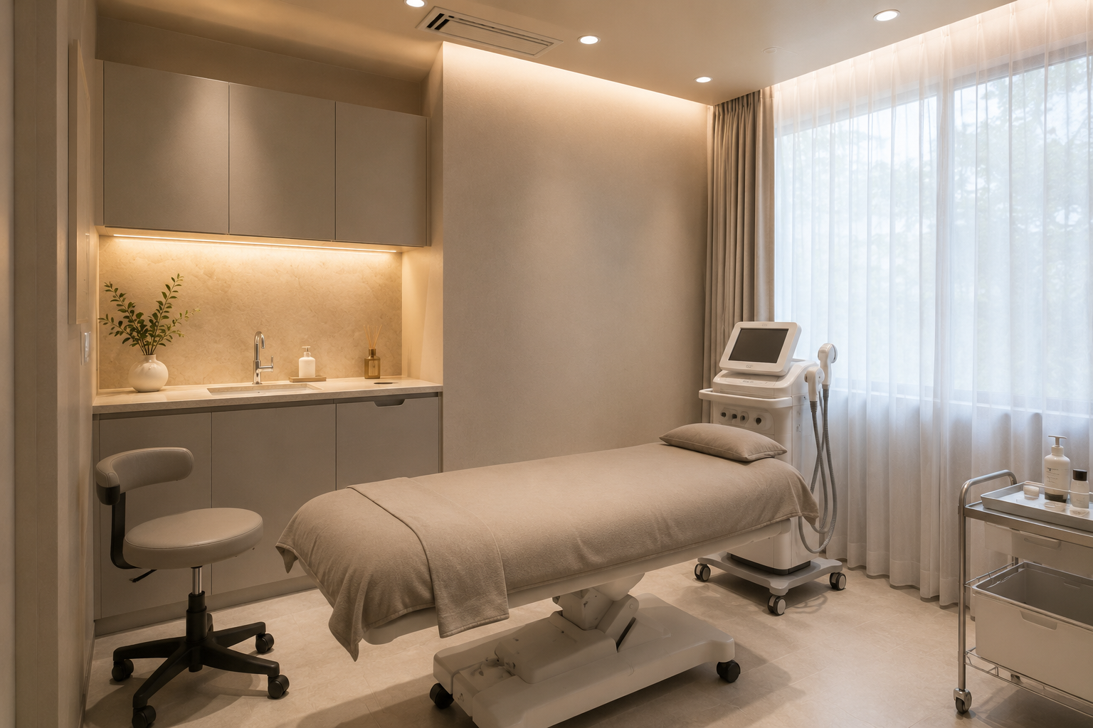 LUCENT SKIN CLINIC施術室